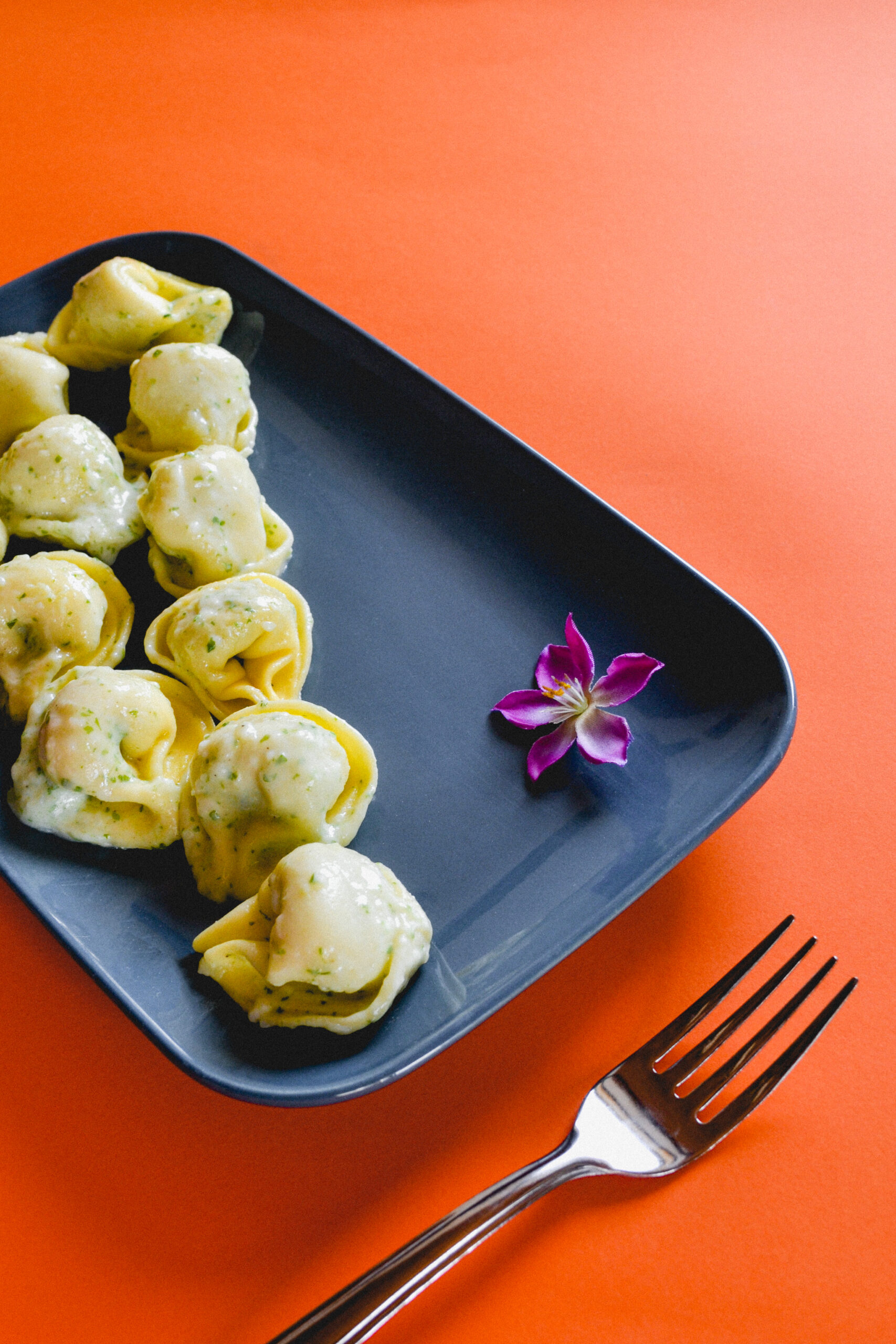 Ravioli di magro con pesto di rucola e formaggio Ravioli di magro con pesto di rucola e formaggio